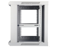 Extralink Szafka wisząca rack 9U 600x450 szara szklane drzwi EX.8574 - 489290 - zdjęcie 4